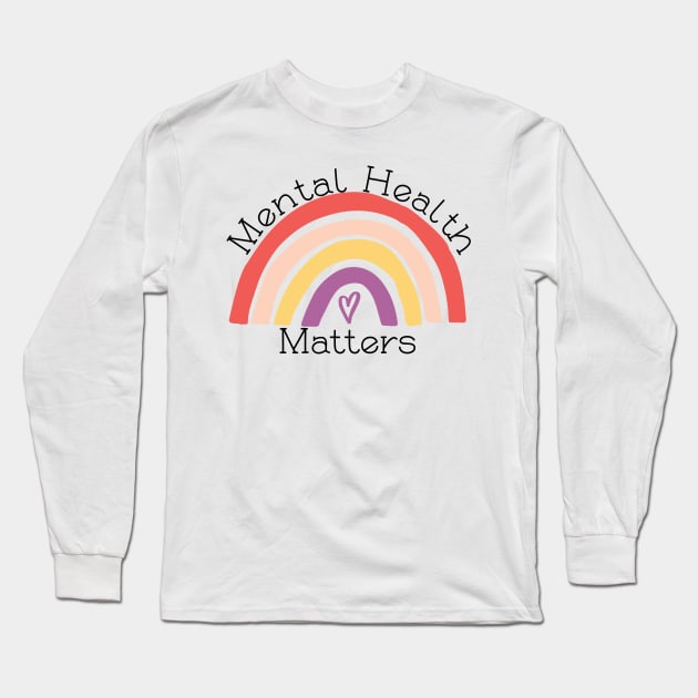 Mental Health Matters Long Sleeve T-Shirt by EtheLabelCo